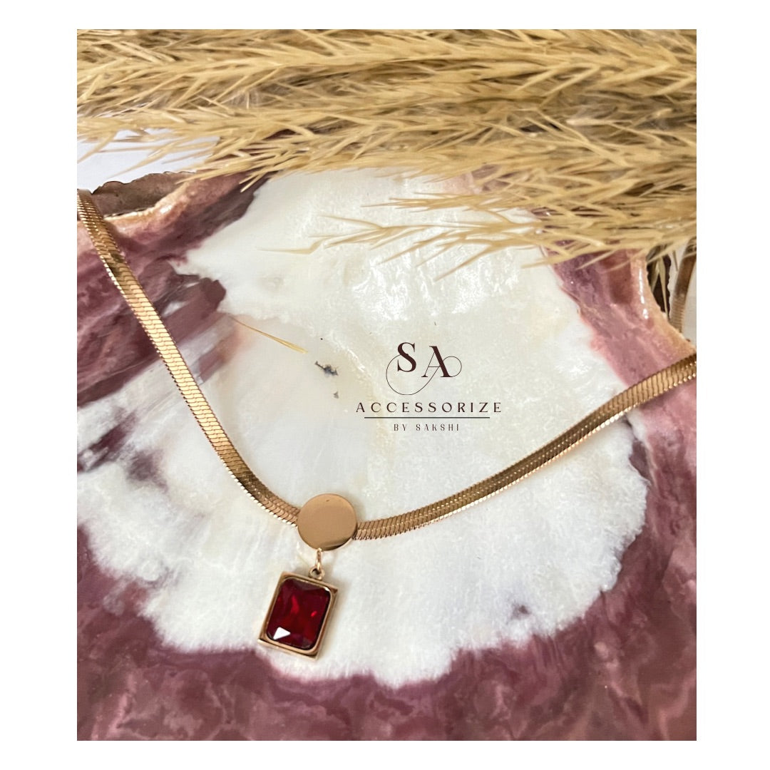 Statement rosegold everyday chain