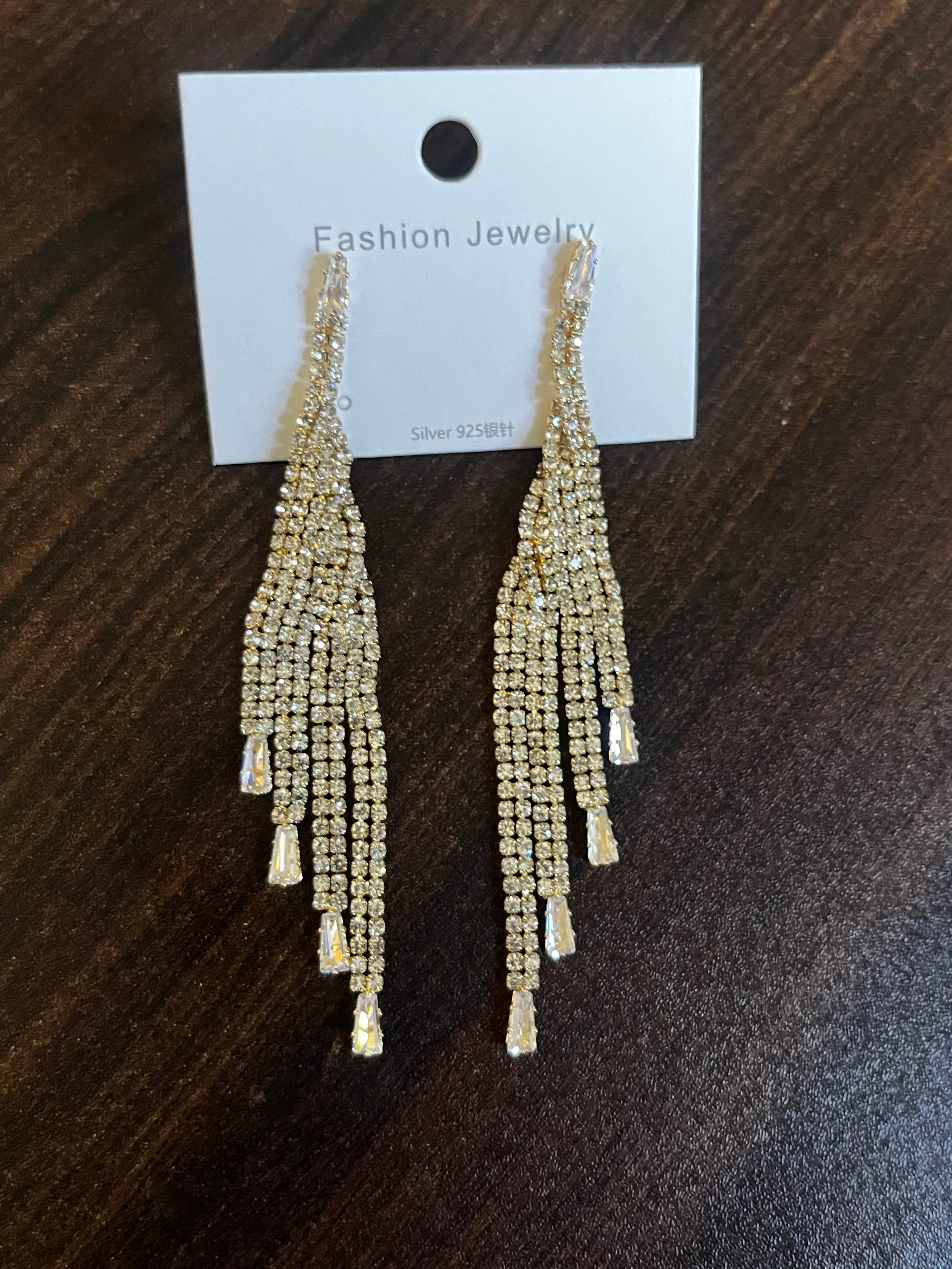 Fancy gold studded dangler