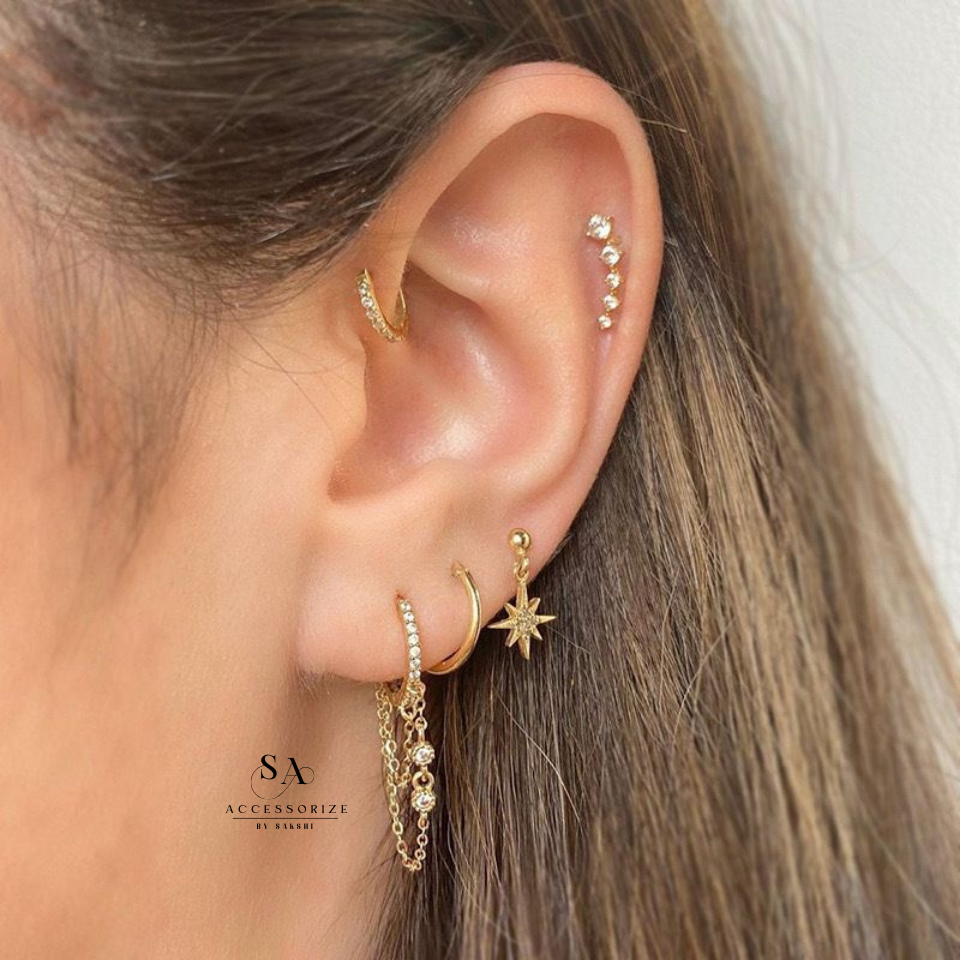 Helix piercing set (Set of 5)