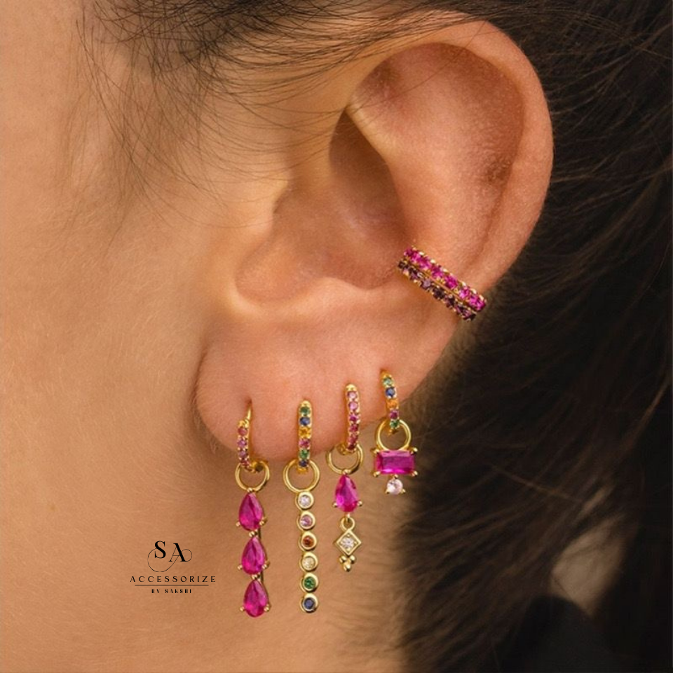 Pink piercing set (Set of 6 pcs)