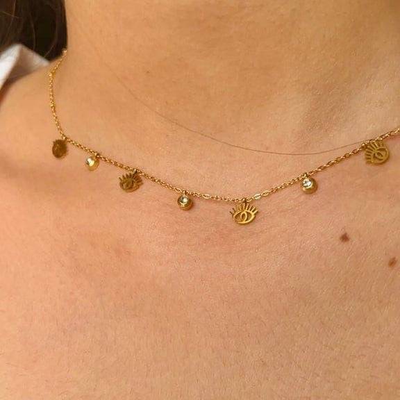 Evil eye charms neckchain