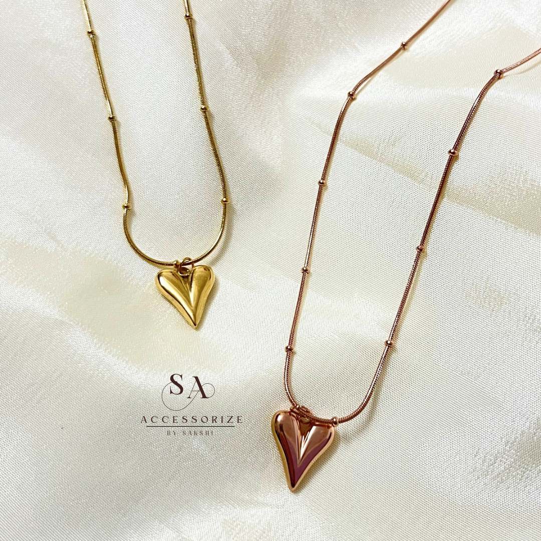 Heart pendant chain