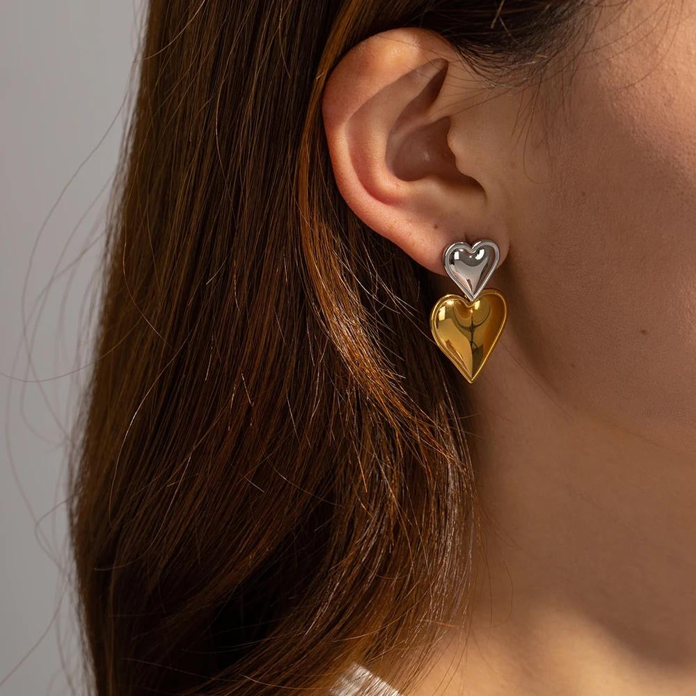 Heart earrings