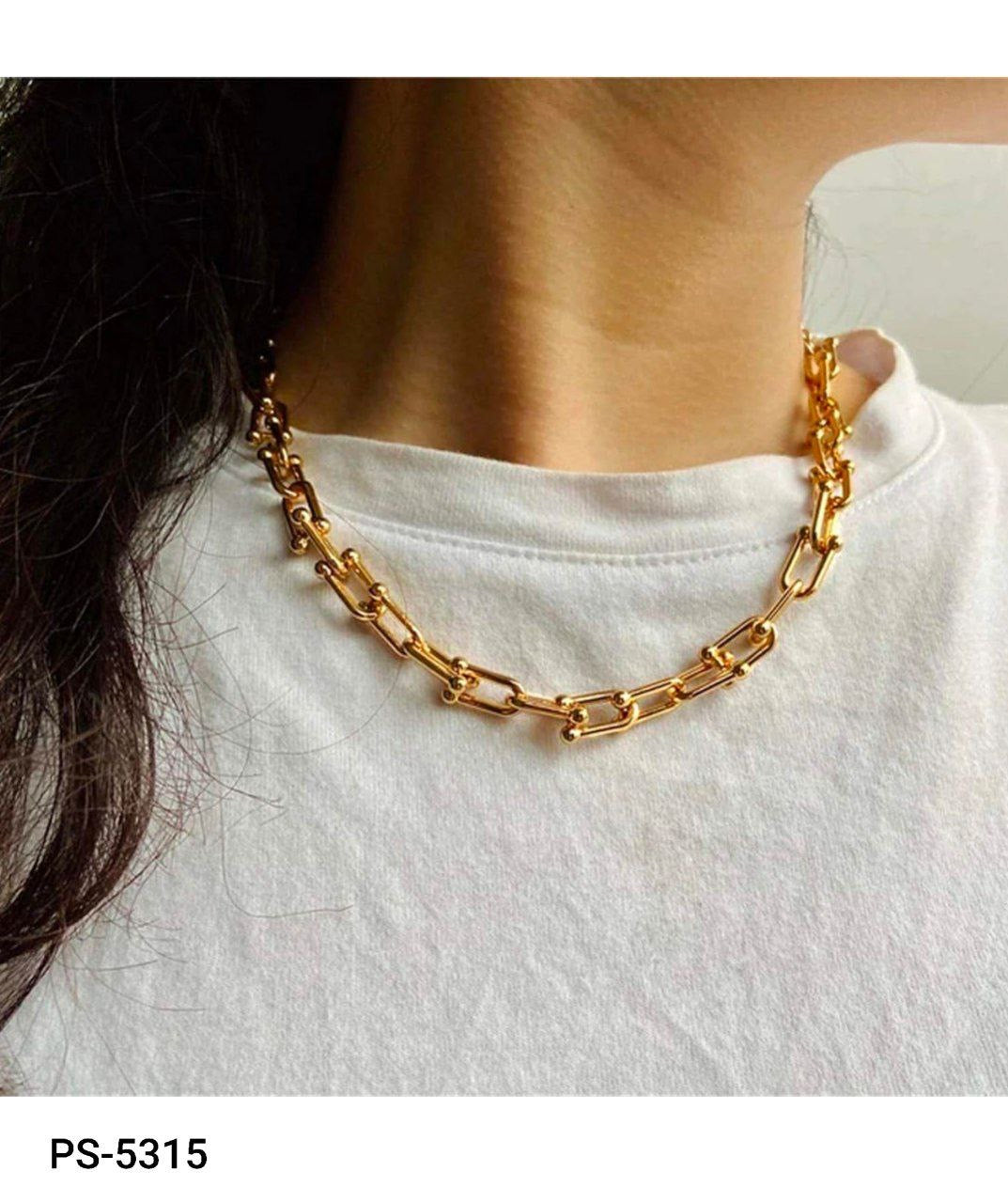 Linked chain neckpiece