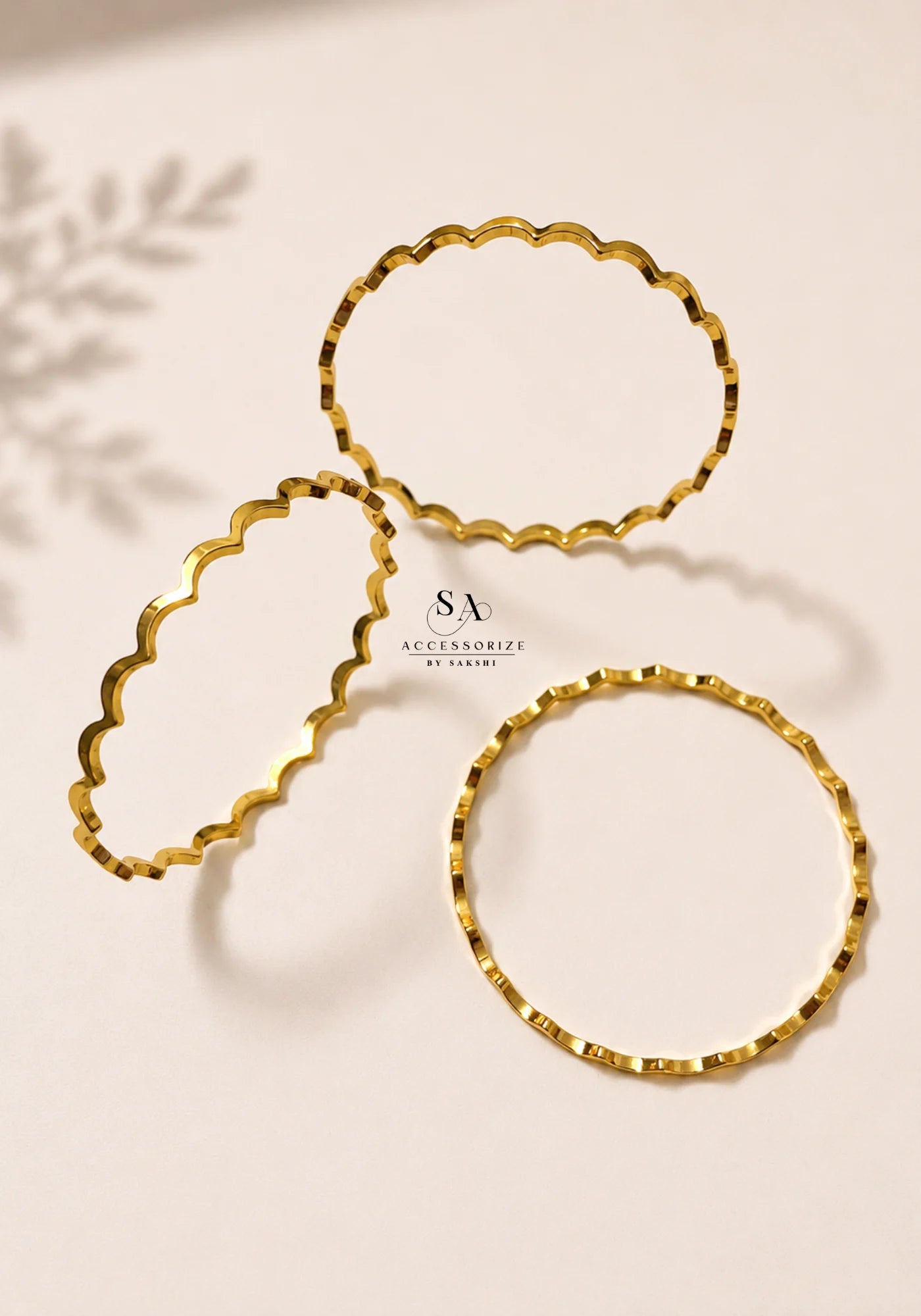 Petal edge bangles