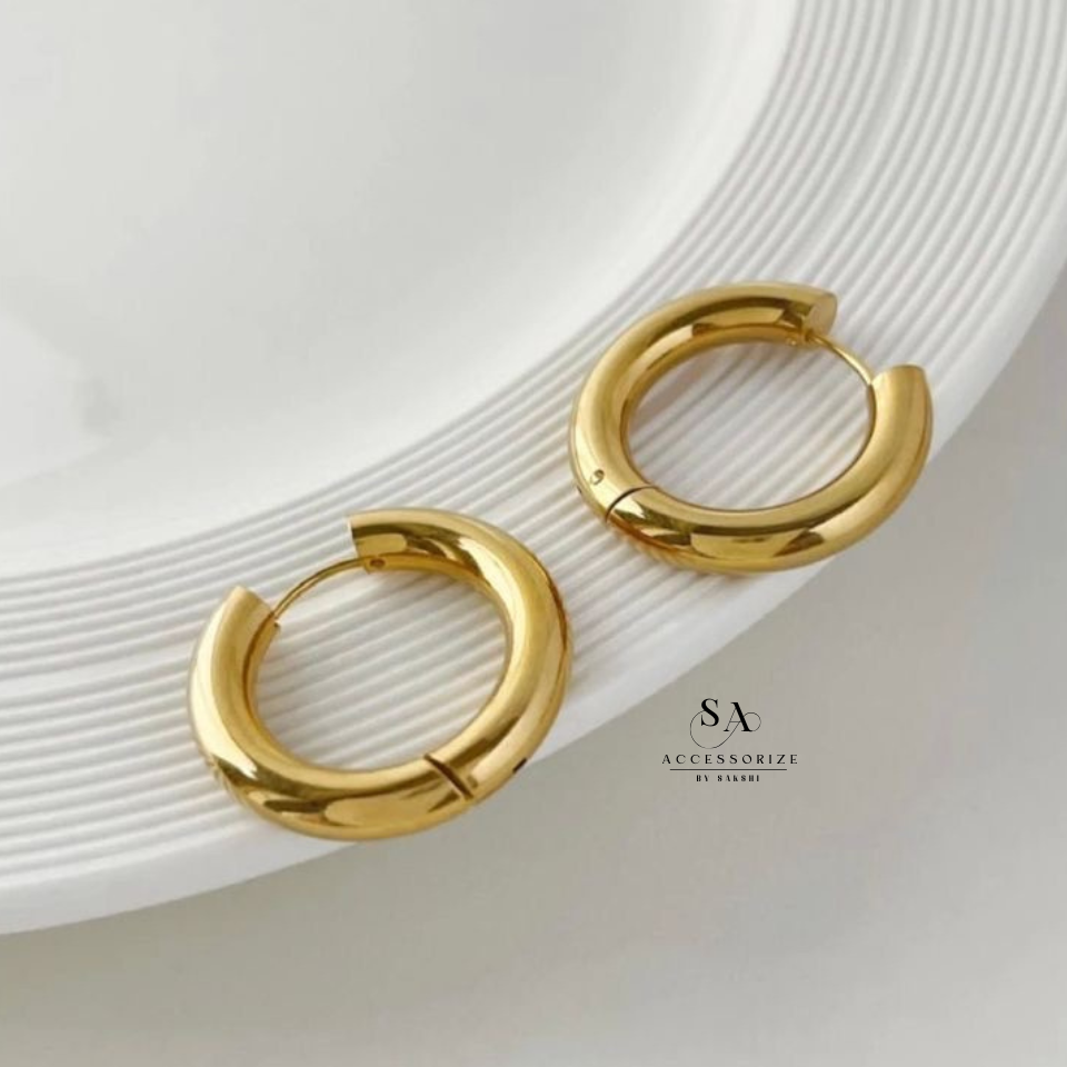 Classic gold hoops