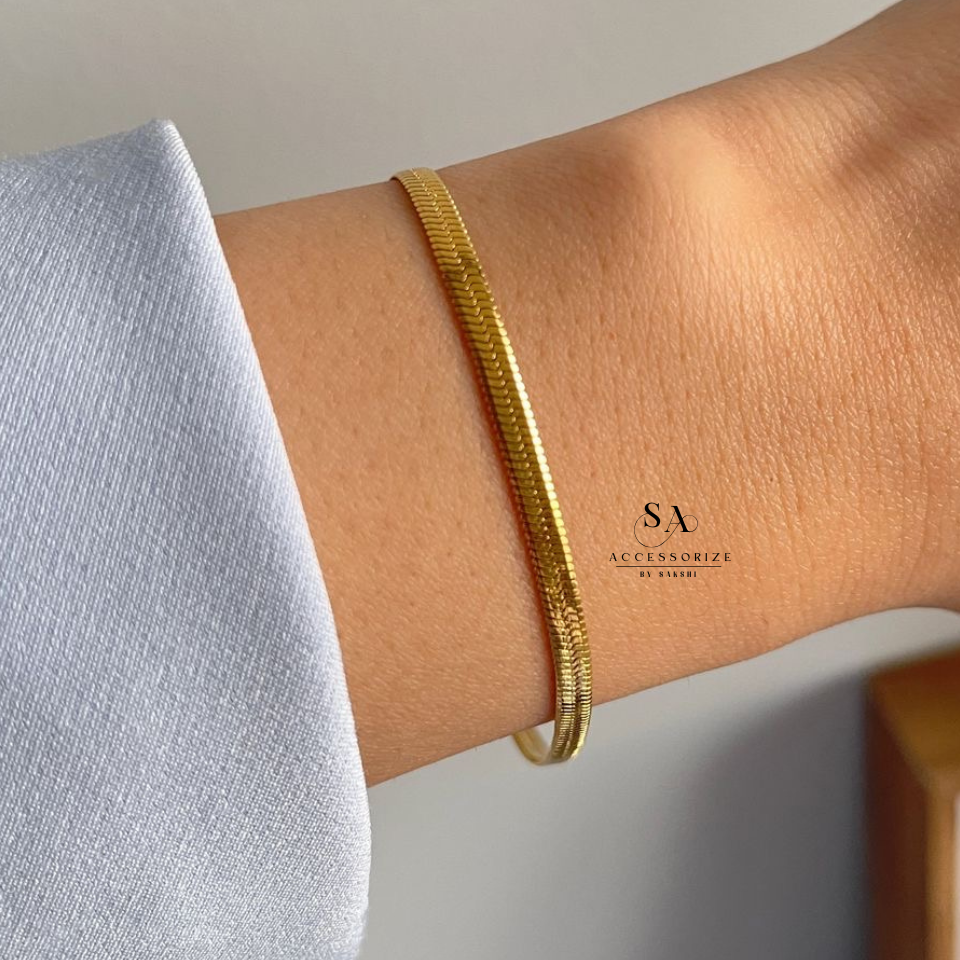 Herringbone snake bracelet
