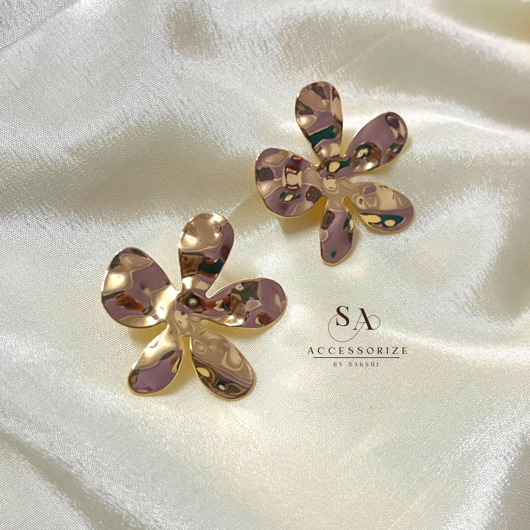 Dainty floral studs