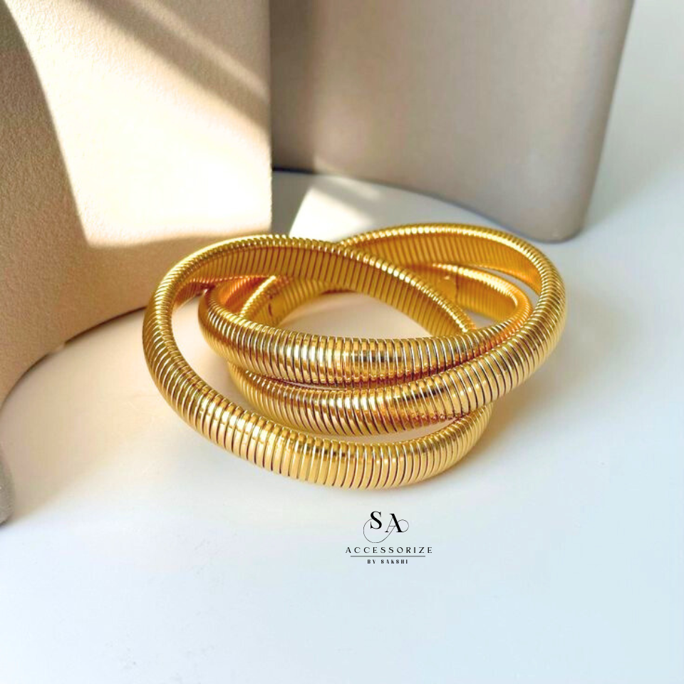 Triple coil bracelet