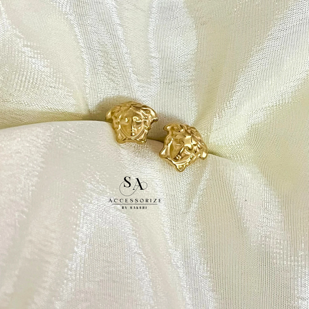 Versace gold studs