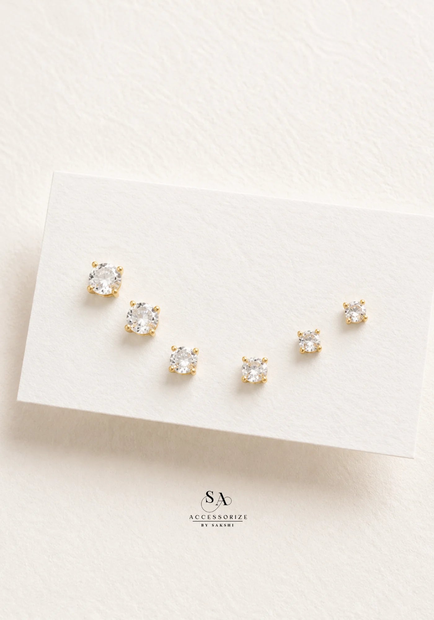 Solitaire studs set