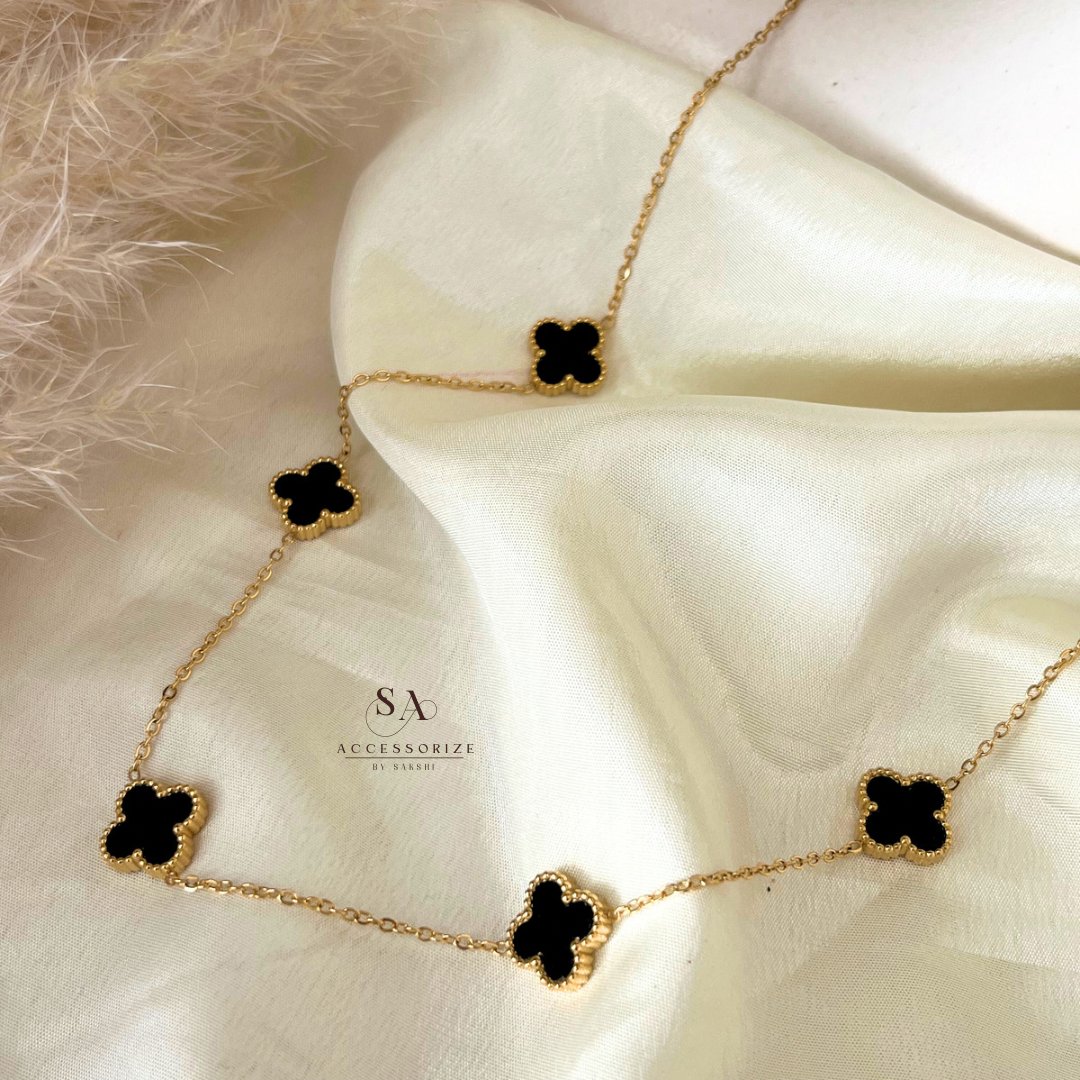 Black clover neckpiece