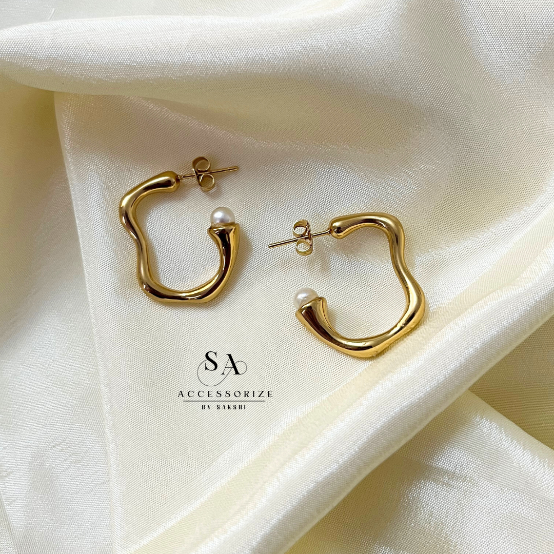 Elegant gold hoops