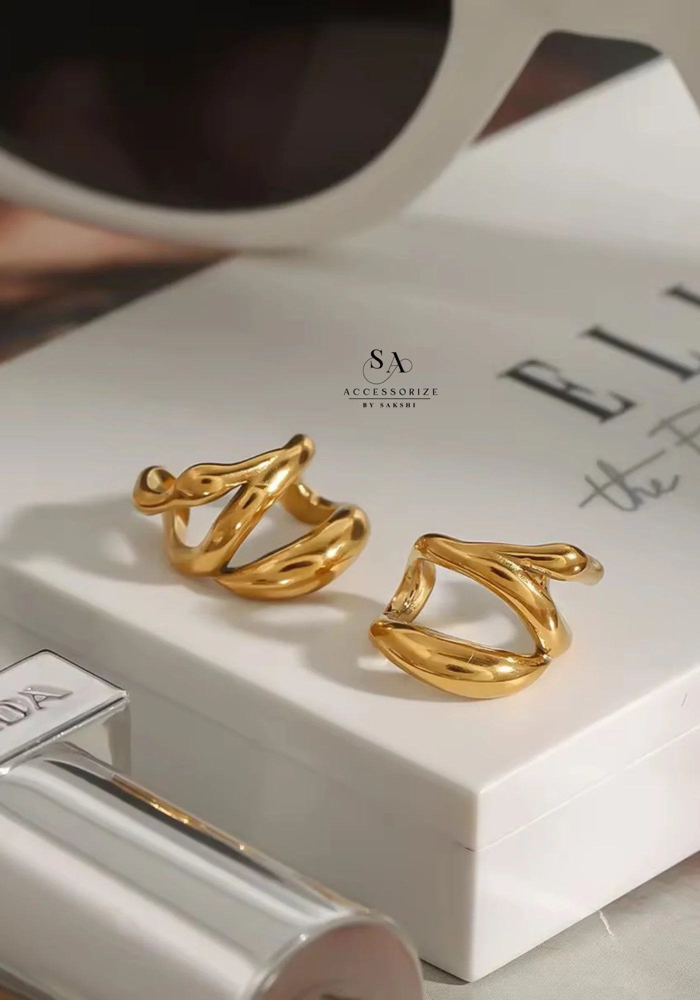 Golden Wing Earcuff (Single piece)