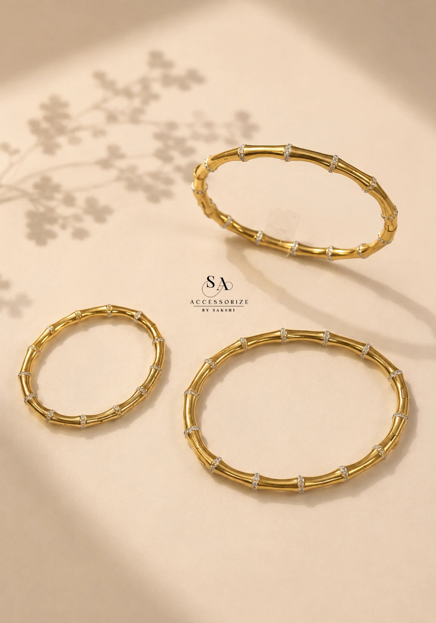 Studded bamboo bracelet