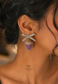 Berry blush danglers