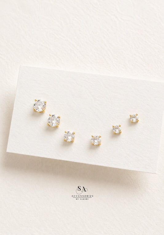 Solitaire studs set