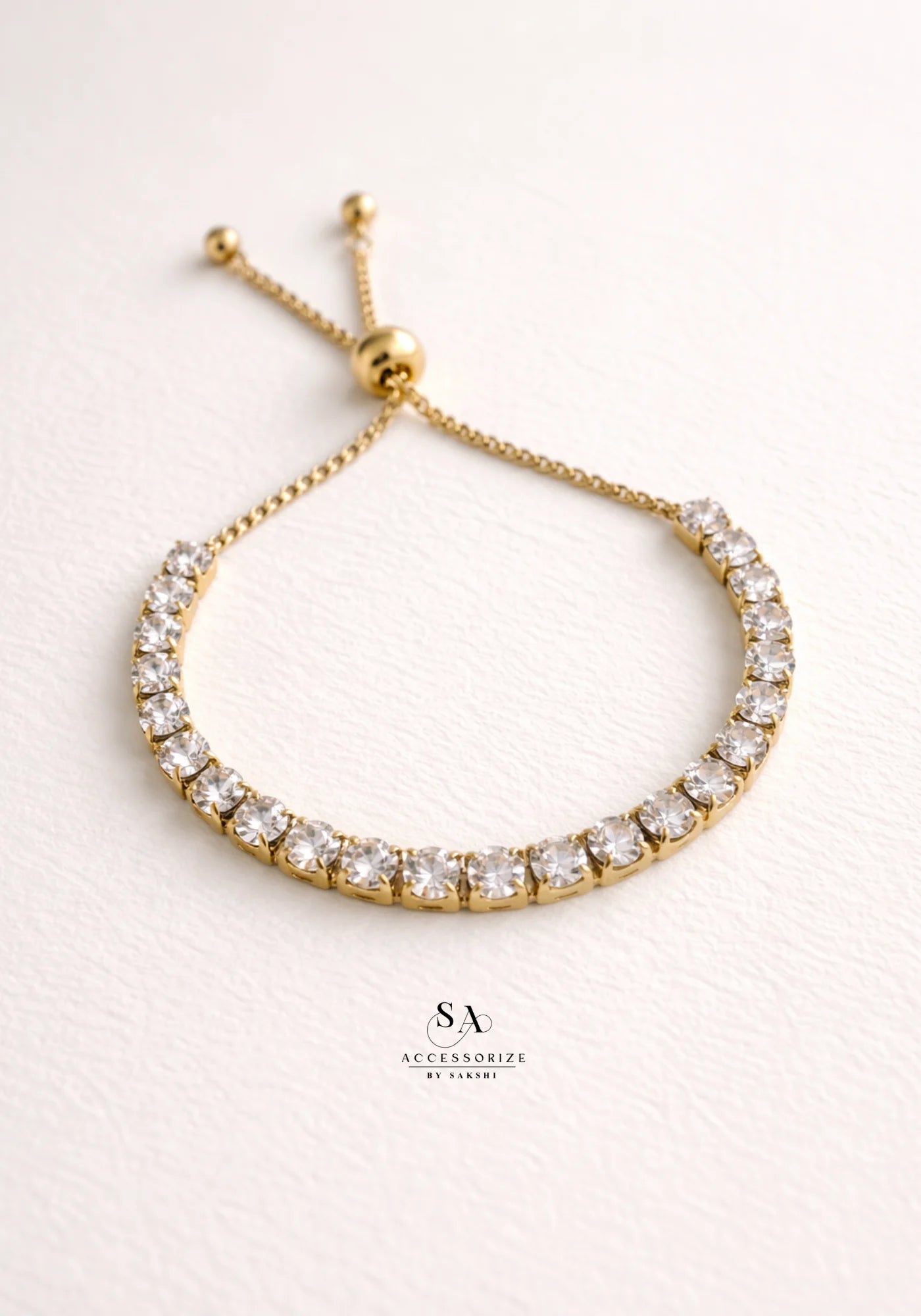 Statement tennis bracelet