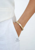 Dual tone watch bracelet