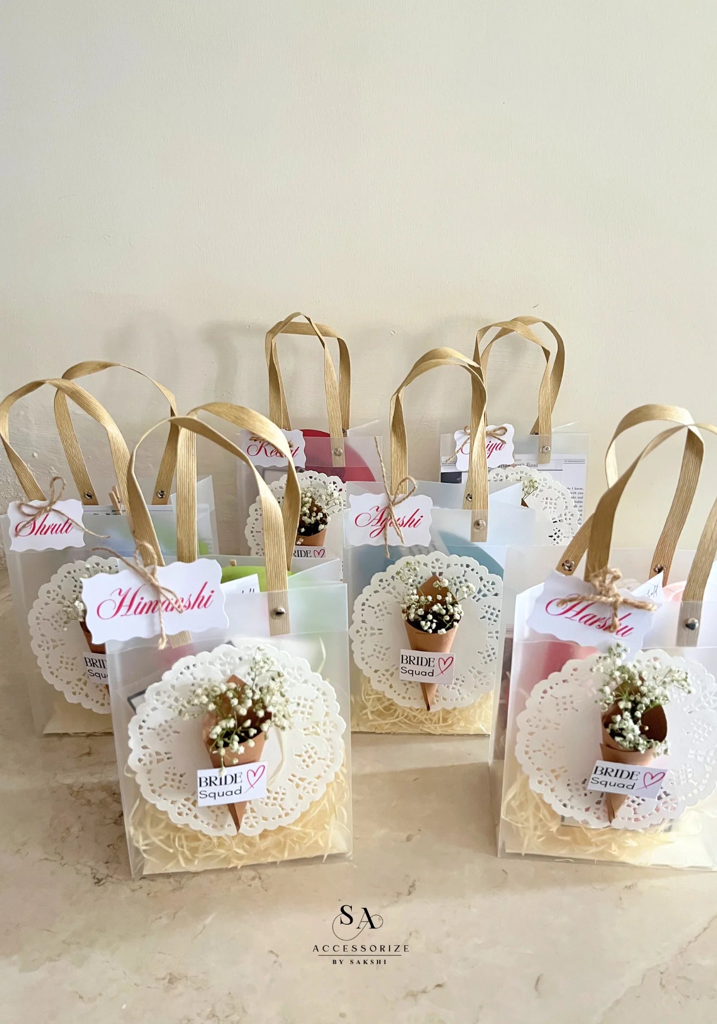 Bridesmaid gift hamper