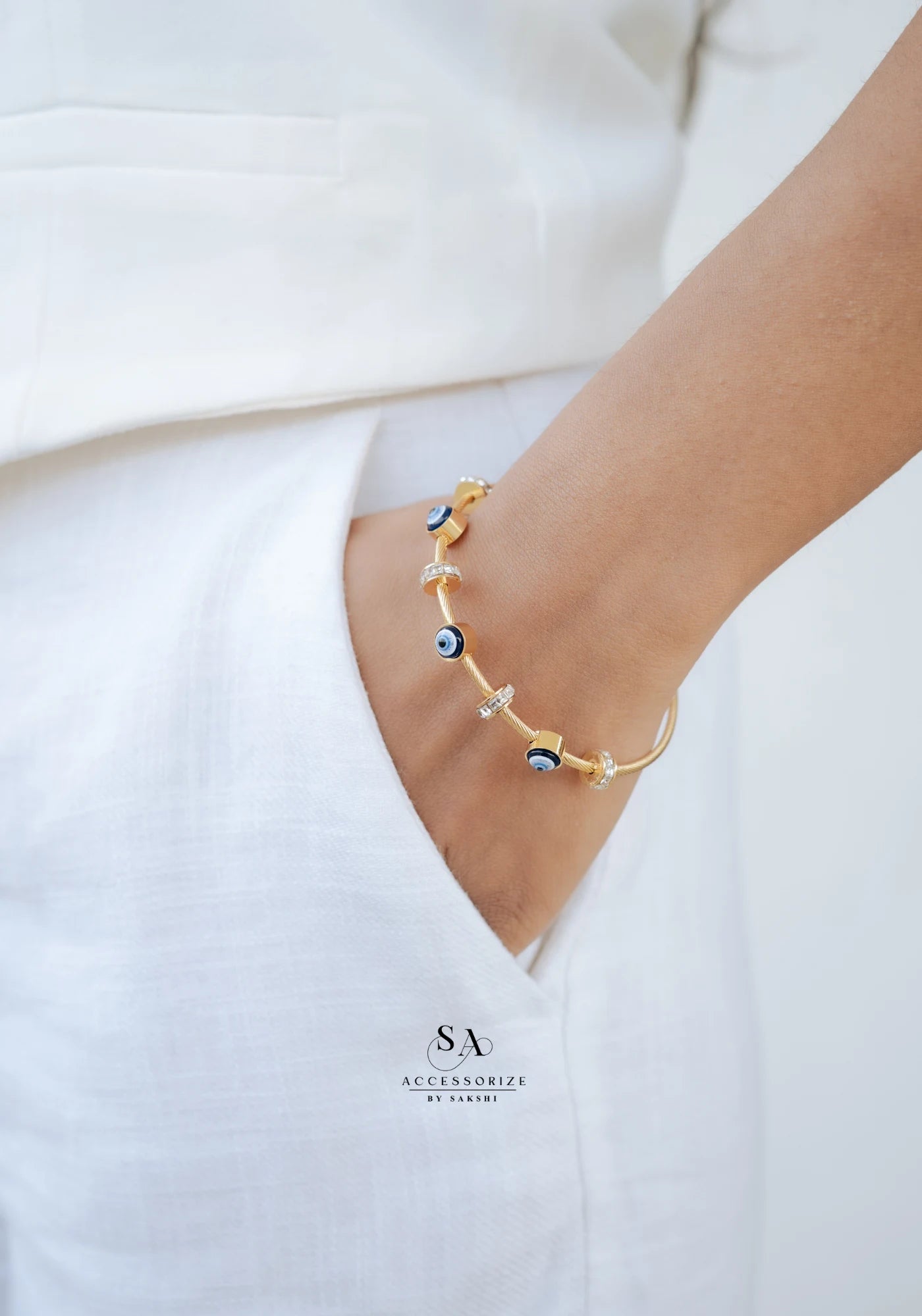 Evil eye bracelet