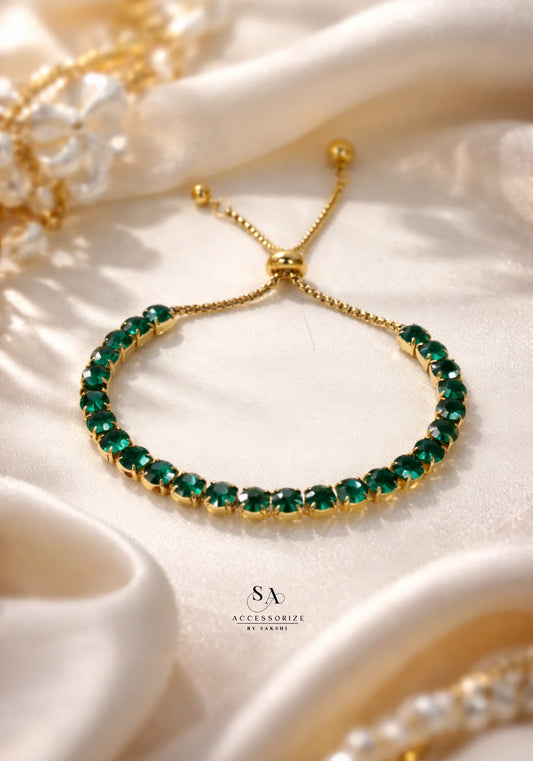 Statement tennis bracelet